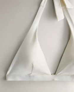 ZARA HOME ТОП БИКИНИ С ТРЕУГОЛЬНЫМИ ЧАШКАМИ, ЭКРЮ