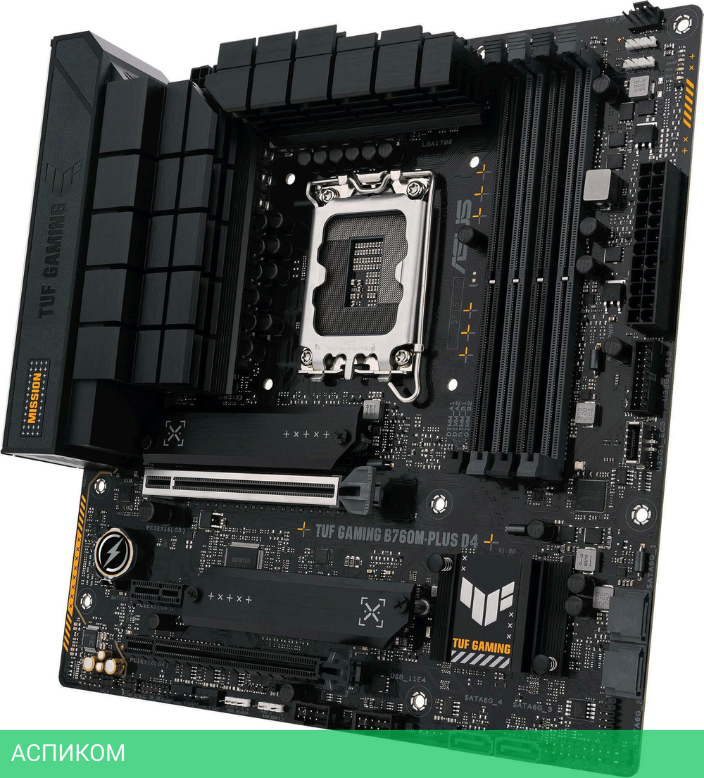 Материнская плата ASUS TUF Gaming B760M-Plus WiFi D4 Soc-1700 Intel B760 DDR4