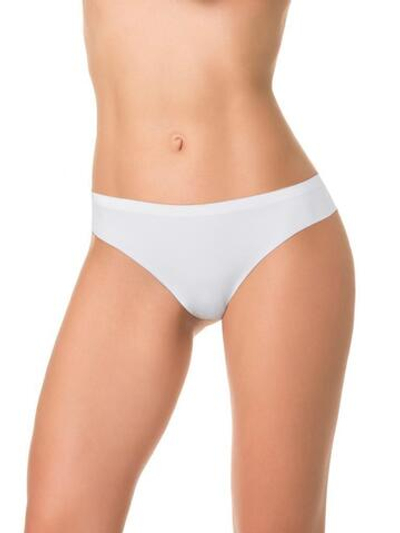 Нейлоновые трусики-бразилиана (Размер: XL) (Цвет: молочный)