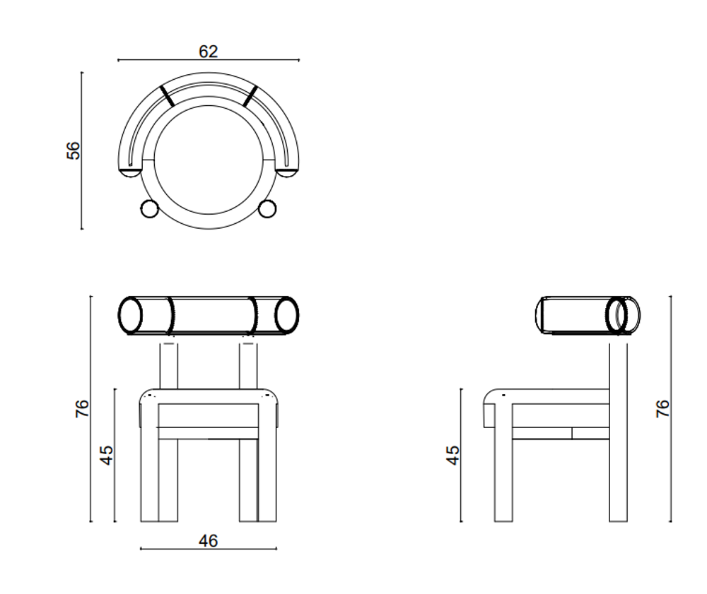 Полубарный стул Bold