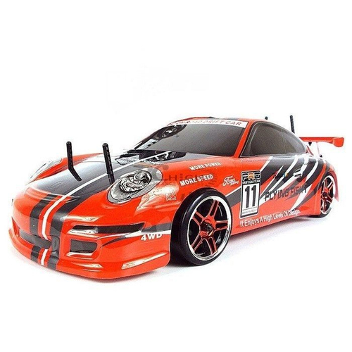 Радиоуправляемая машина для дрифта HSP Flying Fish 1 4WD RTR 1:10 2.4G 94123-12371 Red Porsche 911