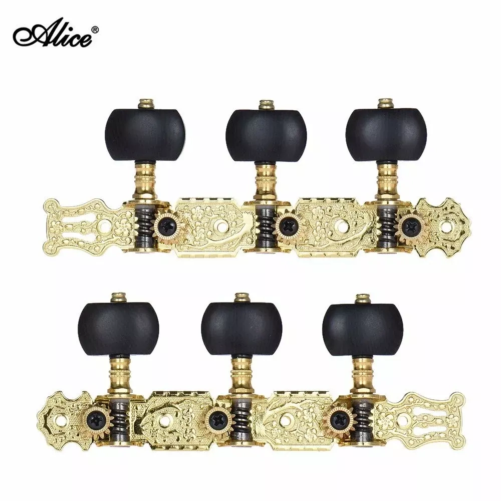 Alice AO-020V3P Комплект колковой механики для классической гитары, позолоченный