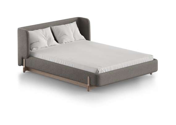 Кровать Basic спальное место 140*200 см (капучино, твид)