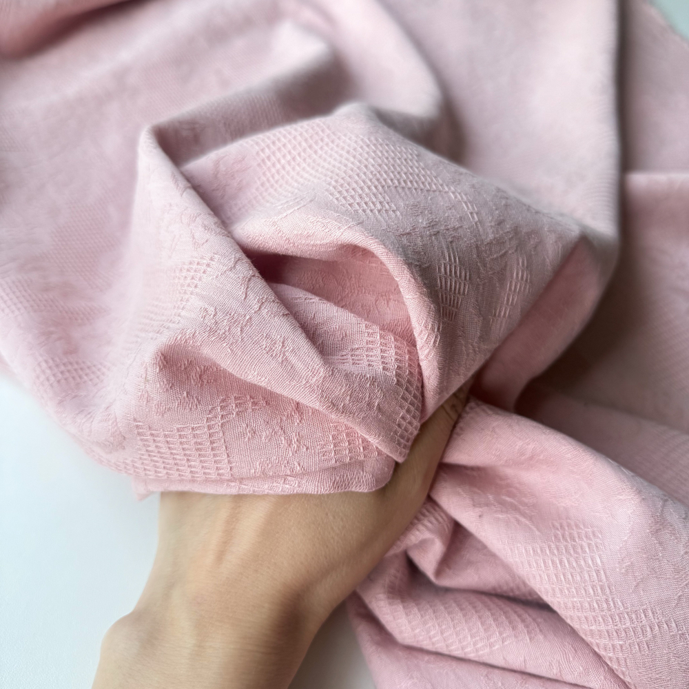 Хлопковый жаккард Румяна