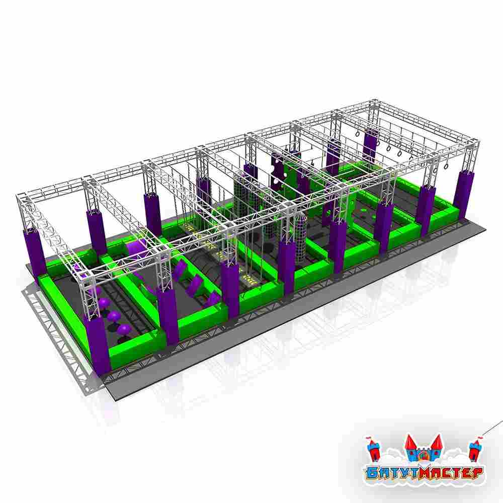 Парк развлечений ниндзя «Остров приключений», 14×6×3,5 м