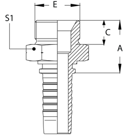 Фитинг DN 16 DK (Ш) 27x1.5
