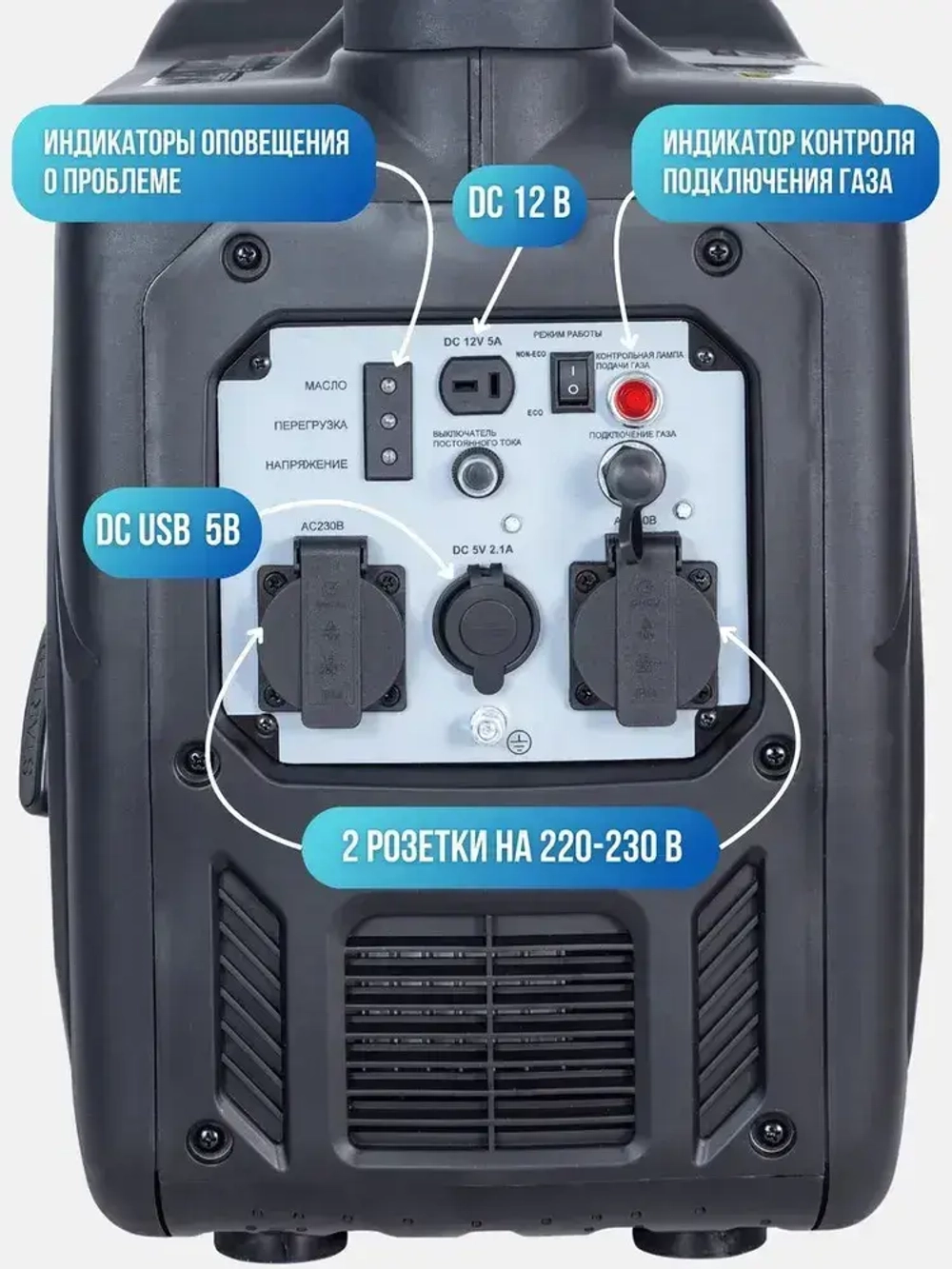 Инверторный электрогенератор бензиновый SUPER GEN WX-B900, 4кВт