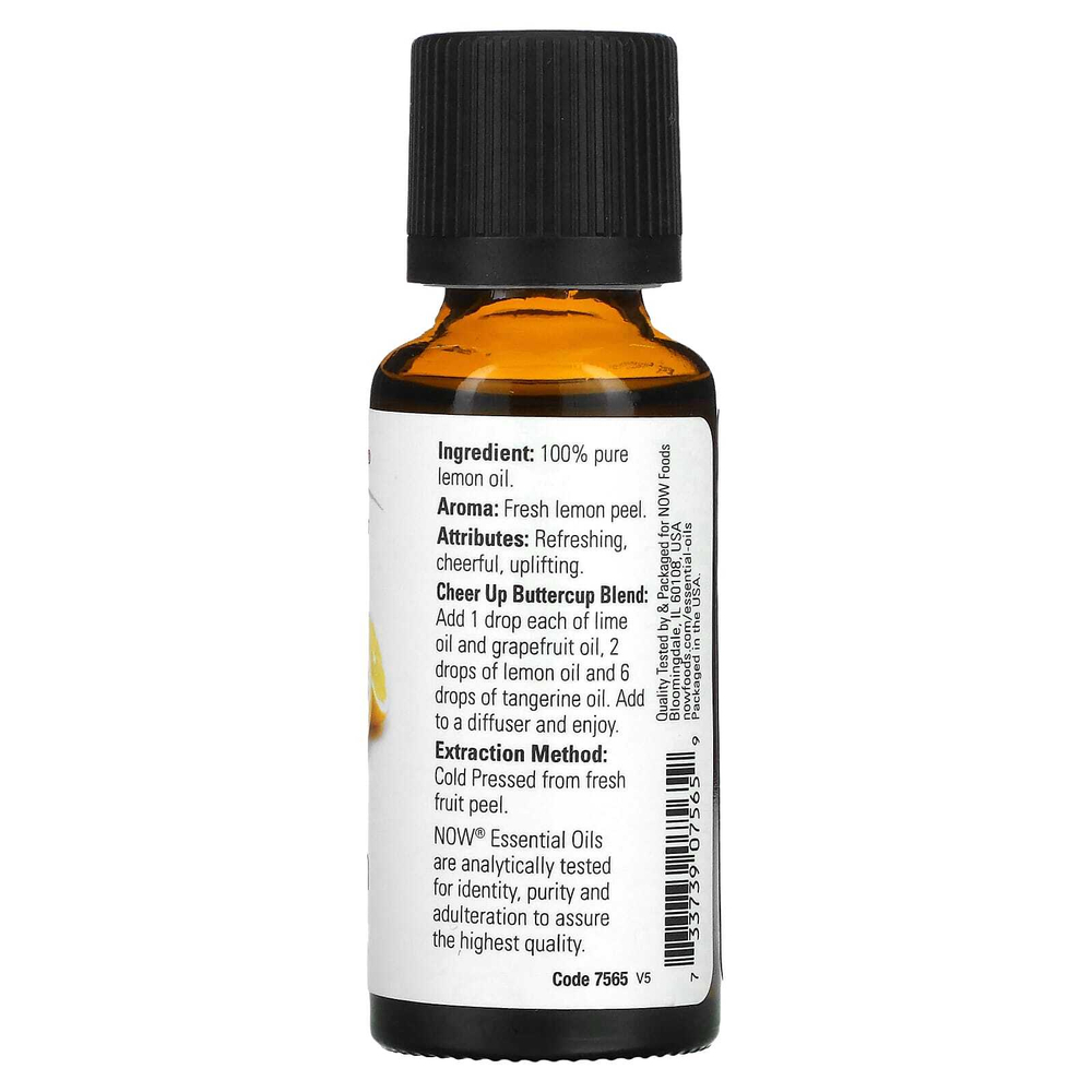 NOW Foods, эфирные масла, лимон, 30 мл (1 жидк. унция)