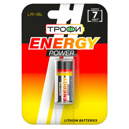 Батарейки Трофи LR1-1BL ENERGY POWER Alkaline