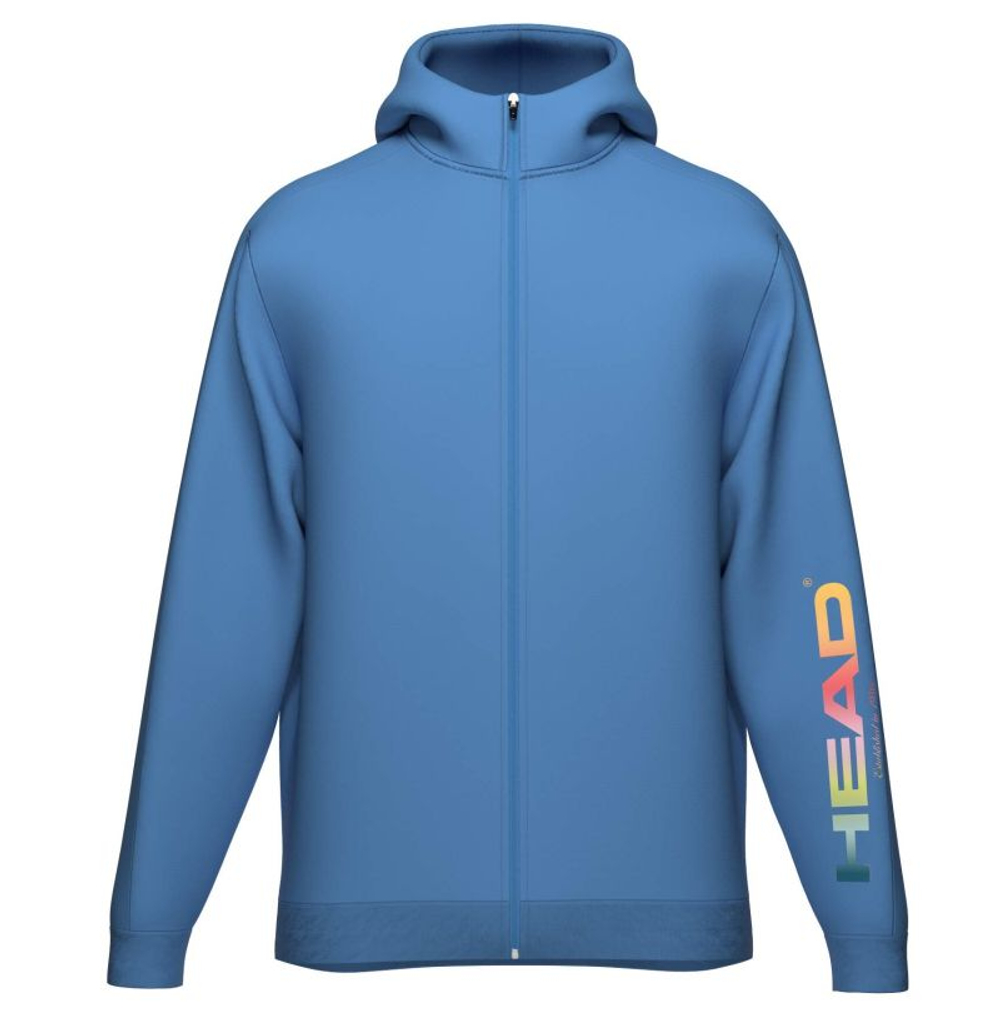 Мужская теннисная кофта Head Rally Hoodie Full Zip - blue