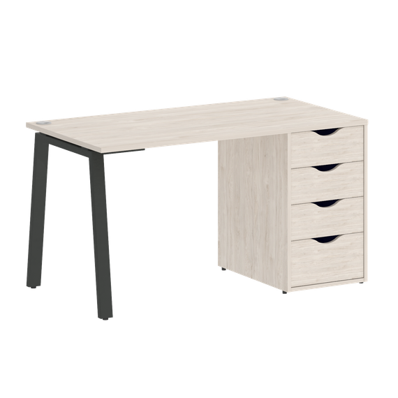 Home Office Стол письменный VR.SP-3-138.4.A Денвер Светлый/Металл Антрацит 1380*720*750