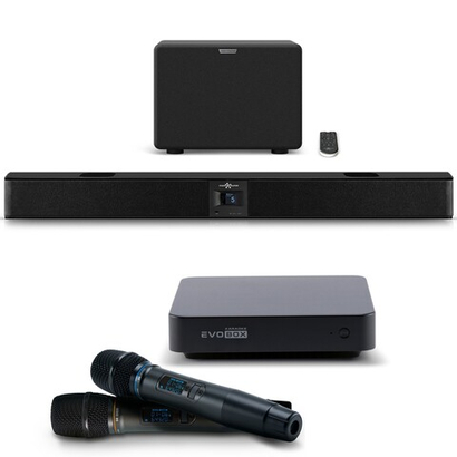 Караоке система Evobox + Микрофоны SE 200D + Акустическая система EvoSound Bar