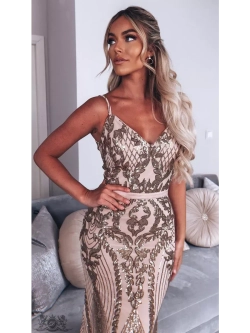 золотистое макси платье + plus size