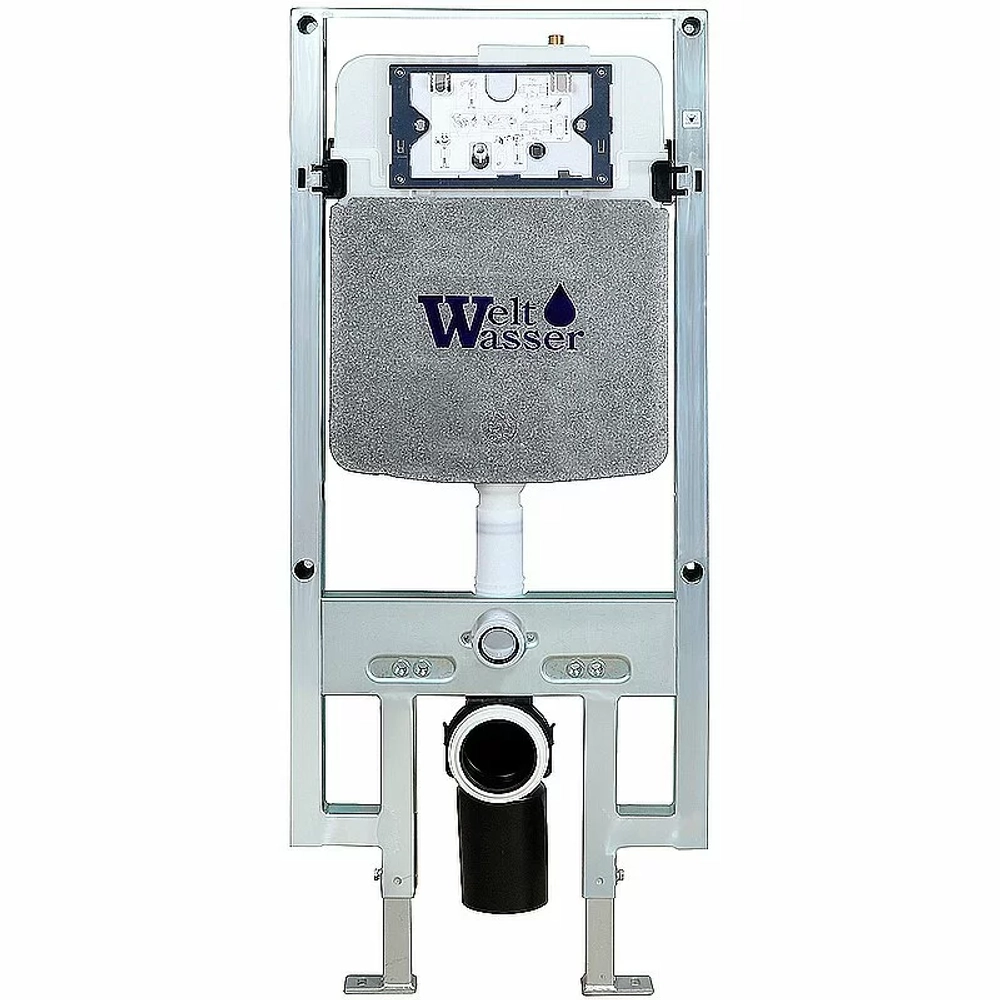 Унитаз с инсталляцией WeltWasser AMBERG 497 ST + KEHLBACH 004 GL-WT + AMBERG RD-CR