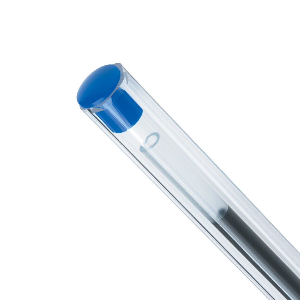 Ручка шариковая BIC Cristal, СИНЯЯ, корпус прозрачный, узел 1мм, линия 0,4мм, 847898