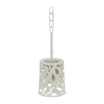 Комплект для туалета ФЛОРА белый ротанг 0,41*0,14*0,14 м