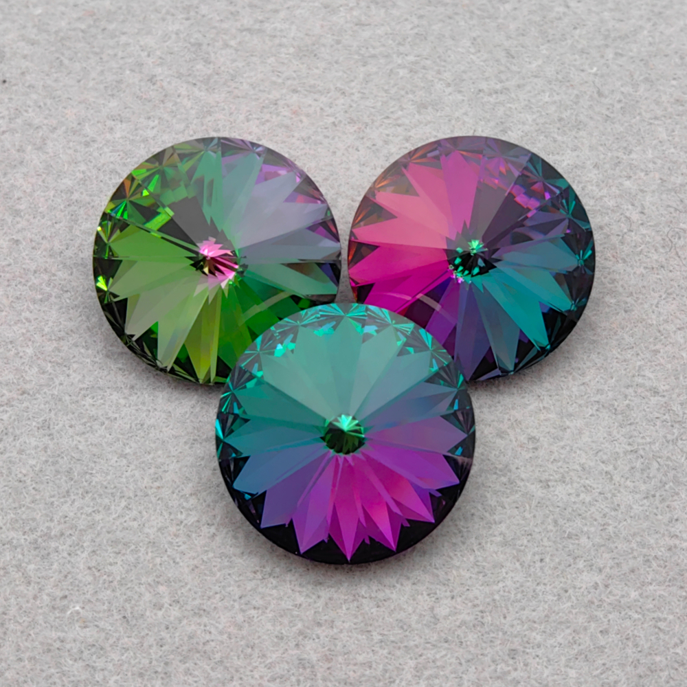 Swarovski 1122 Rivoli, Crystal Electra (Custom)