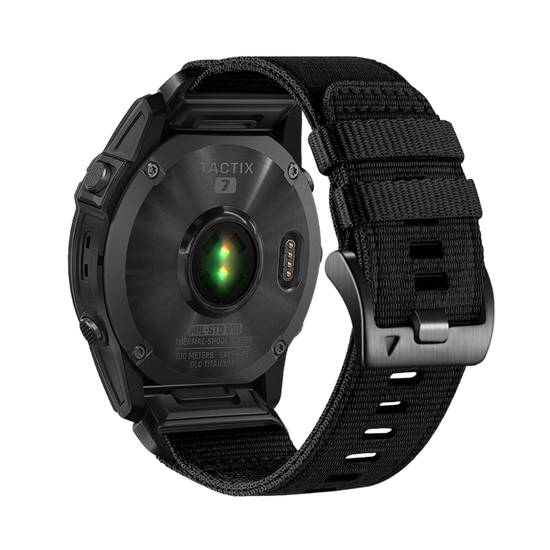 Ремешок QuickFit 26 мм для Garmin (циферблат 51мм) нейлоновый тактический (Черный)