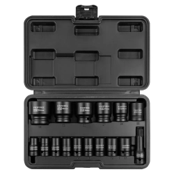 Набор головок ударных глубоких 16пр. 1/2"12pt EVERFORCE EF-4177-5MPB