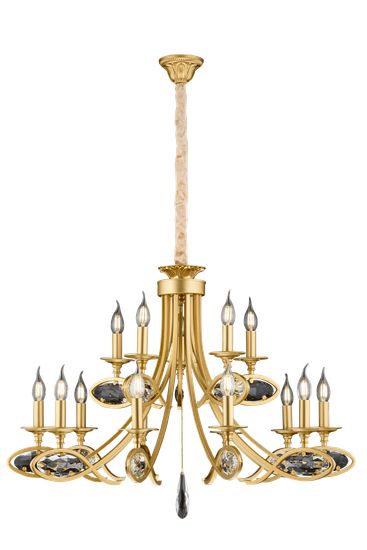 1870/10+5 BRS CP (1) Люстра Veneto Luce (NW)