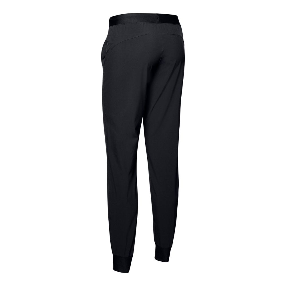 Женские теннисные брюки Under Armour Sport Woven Pant Training Pants Women - Black, Silver