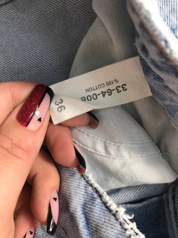 Джинсы Miss Form с порезами, маркировка 36, визуально на 42 размер