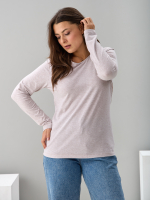 Лонгслив ЛНкл-081/бежевый-меланж