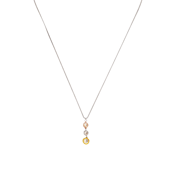 Колье Fiore Luna Gray colors (Crystal, Grey, Black diamond) B2101SW-N01.3 BW/MIX