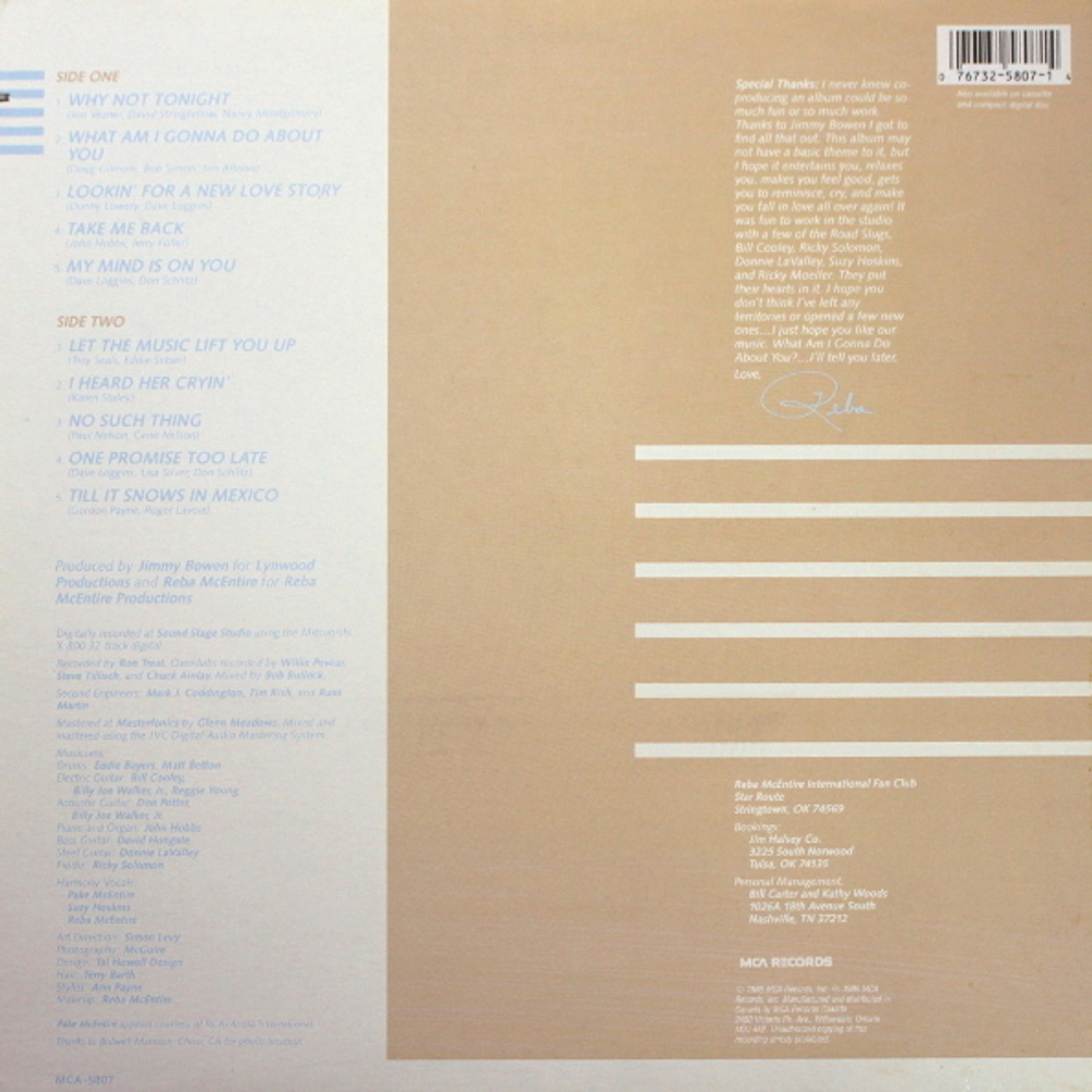 Reba McEntire / What Am I Gonna Do About You (LP)