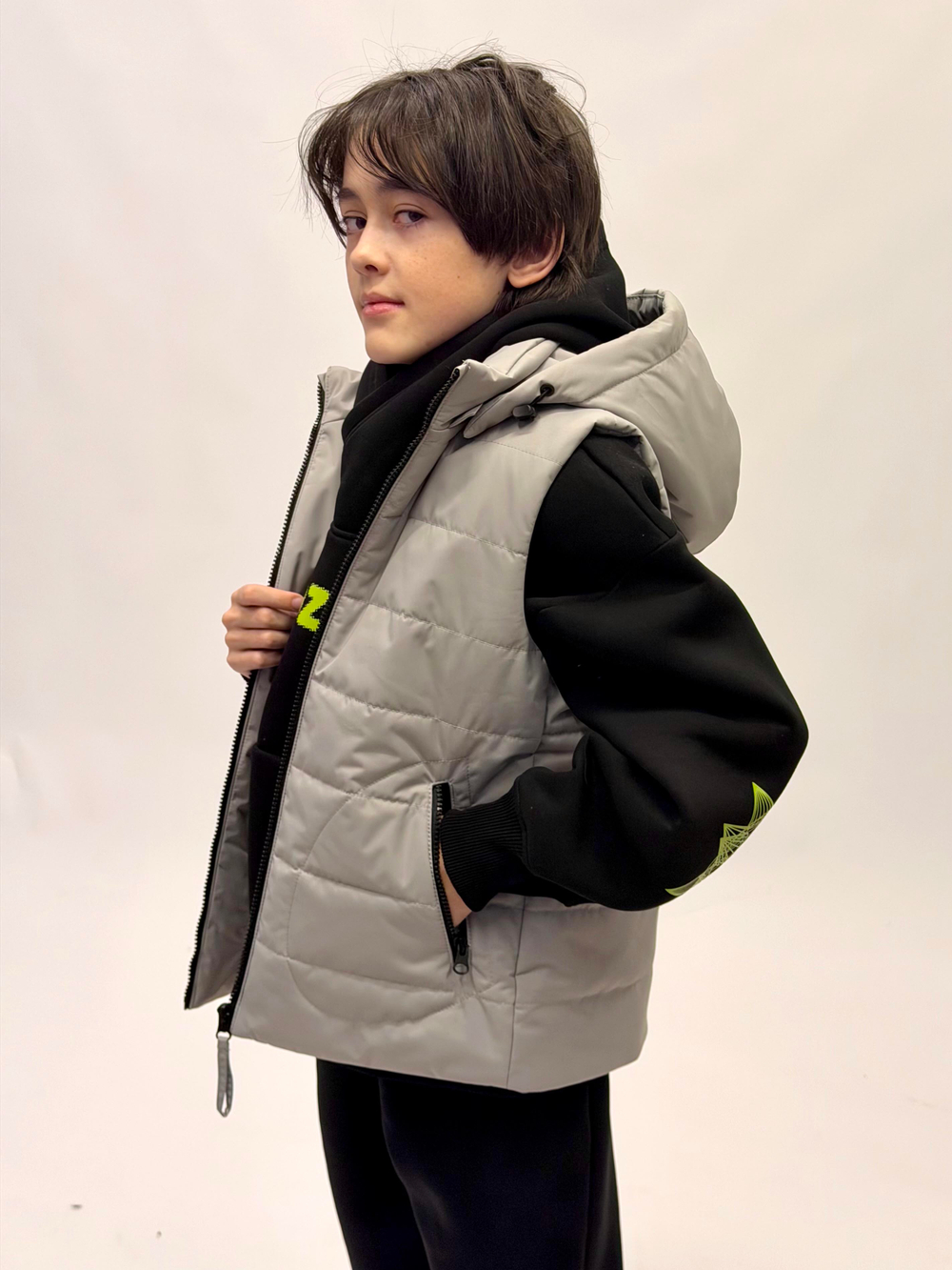 Жилет демисезонный мембрана для мальчика 8-12 лет Милашка Сьюзи