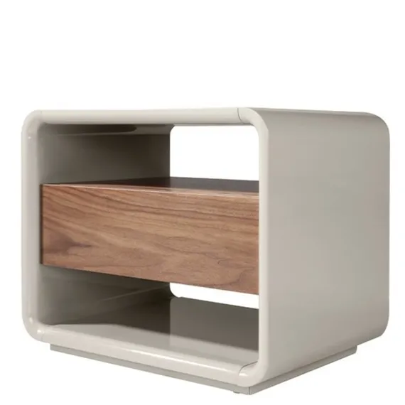 Прикроватная тумбочка Angel Cerda 7134 из ореха и лакированного МДФ