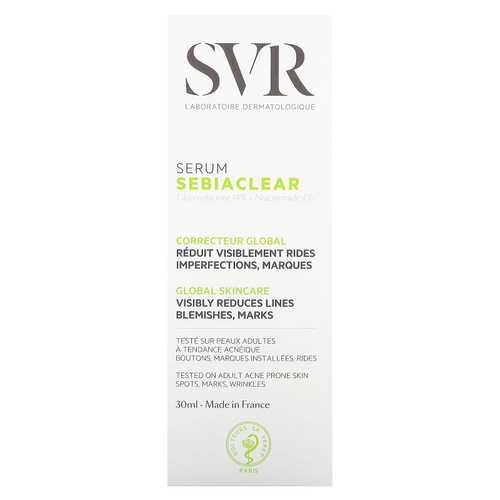 SVR, Sebiaclear, сыворотка, 30 мл (1 жидк. унция)