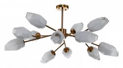 Люстра на штанге Indigo Boccio 13003/12C Brass