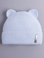 Шапка детская с ушками на осень