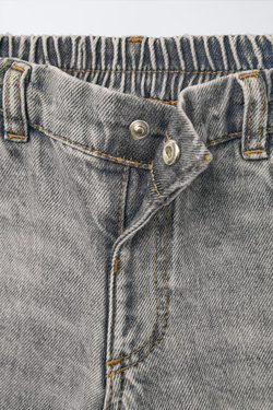 ZARA ДЖИНСЫ СВОБОДНОГО КРОЯ, СЕРЫЙ