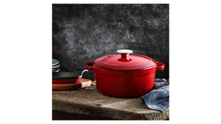 Кастрюля 5.5л Voeux L'amour красная