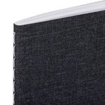 Тетрадь 48 л. в клетку обложка кожзам под рогожку, сшивка, A5 (147х210мм), ЧЕРНЫЙ, BRAUBERG MOVE, 403842