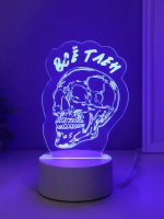 Светильник "Череп. Всё тлен" LED RGB от сети RISALUX 9,5х10,