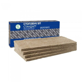 Плита звукоизоляционная Techno Sonus (Техно Сонус) СтопЗвук БП Стандарт 1200х600х50 мм 4 шт. (2,88 м2)