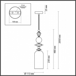 Подвесной светильник Odeon Light 4855/1
