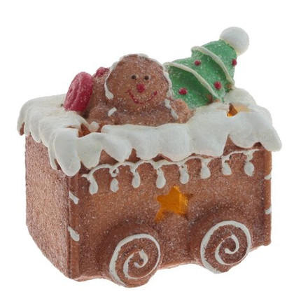 GAEM Фигурка декоративная с подсветкой "Паровозик", L9 W8 H9 см (LR44 2 шт)