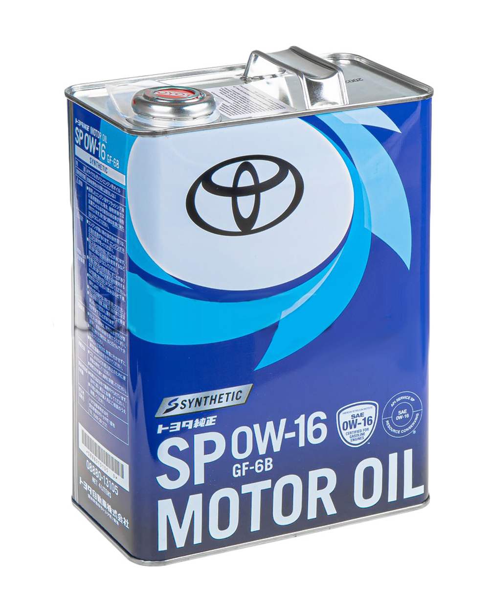 Масло моторное TOYOTA 0W-16 SP 4л