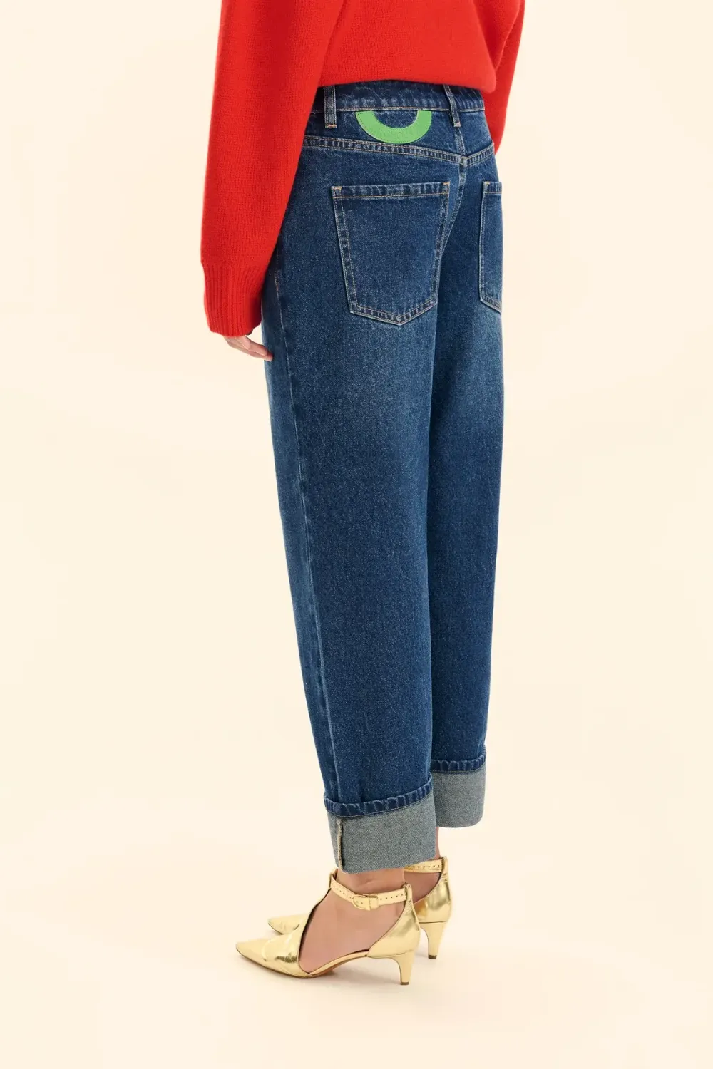 Джинсы прямые (Просто и со вкусом), темно-синие