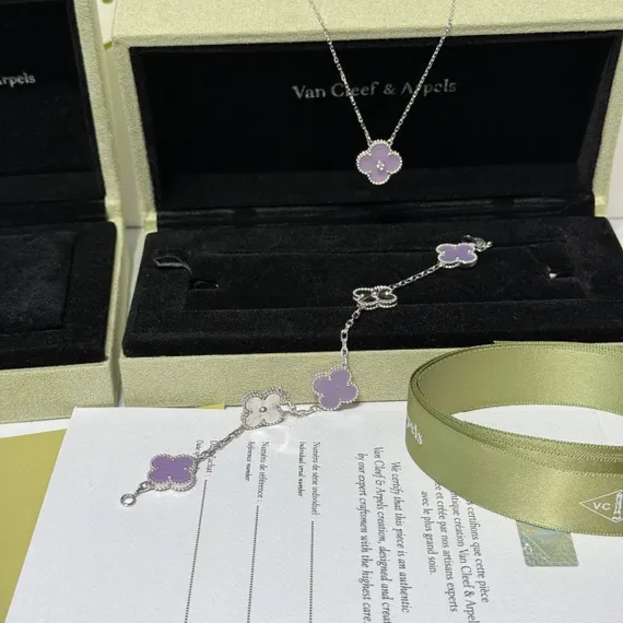 Винтажный браслет Van Cleef & Arpels Alhambra, 5 мотивов