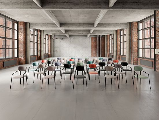 Стул ror, round, велюр, черный/зеленый