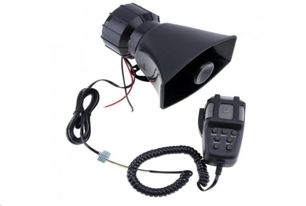 Сигнал звуковой 5-тональный (СГУ) 12V/100W с громкоговорителем (5 видов сигнала) (Torino Auto)