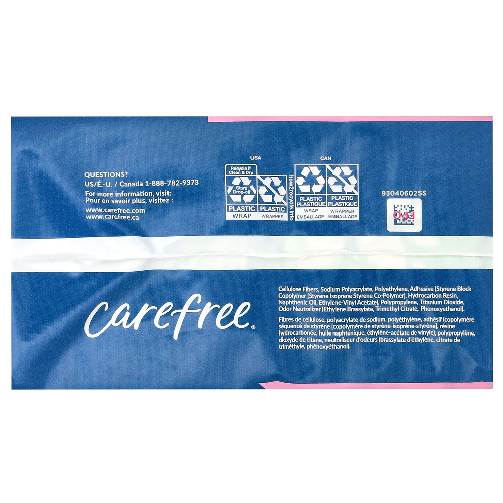 Carefree, ультратонкие, супердлинные прокладки, 28 штук