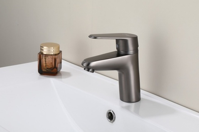 10023-P Смеситель для умывальника (ГРАФИТ) HANSEN  (10/1шт)