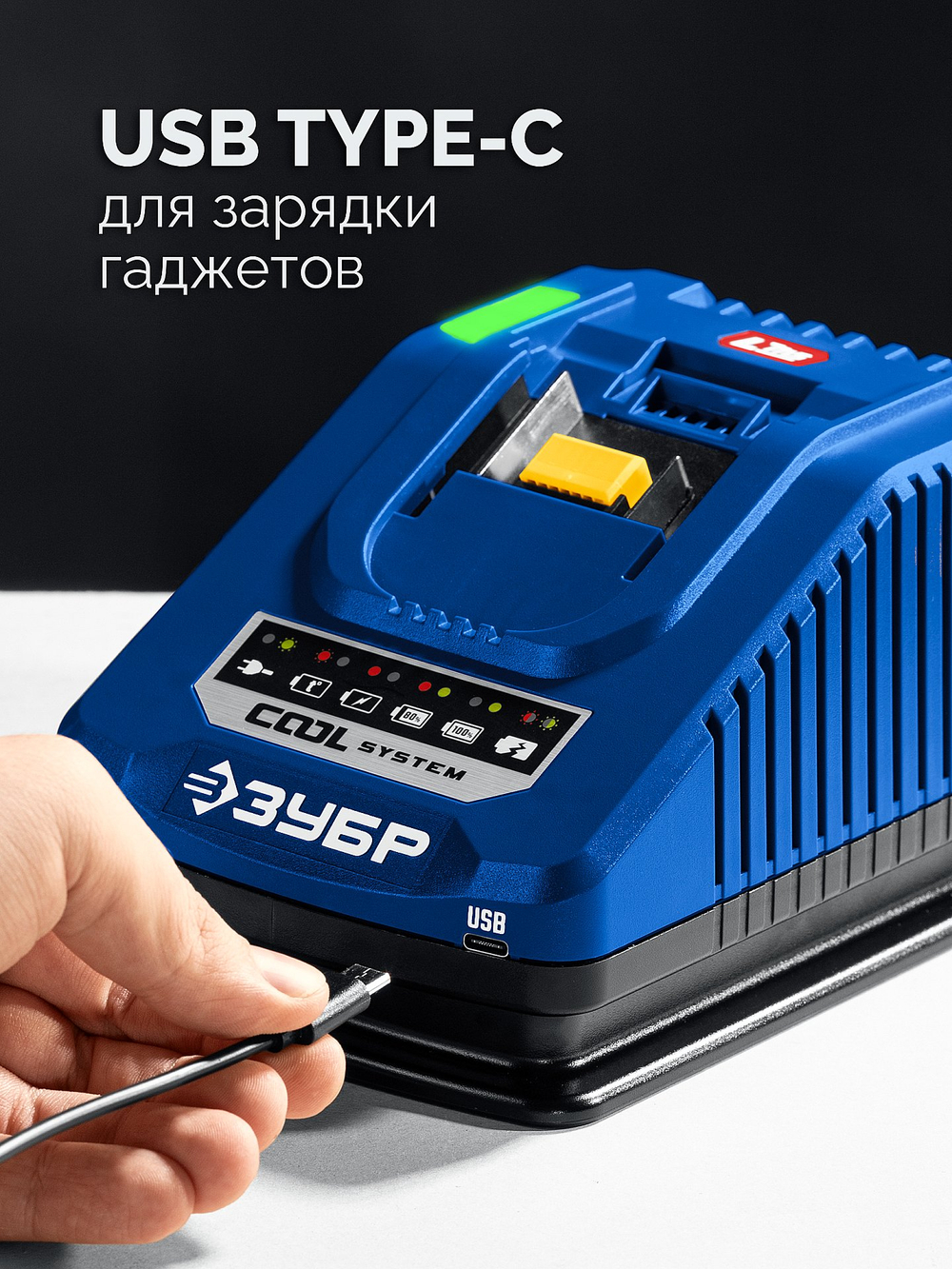 ЗУБР 20 В, 70 Н·м, 2 АКБ LMS (4 А·ч), бесщеточная дрель-шуруповерт, кейс, ПРОФЕССИОНАЛ (DB-70-42)