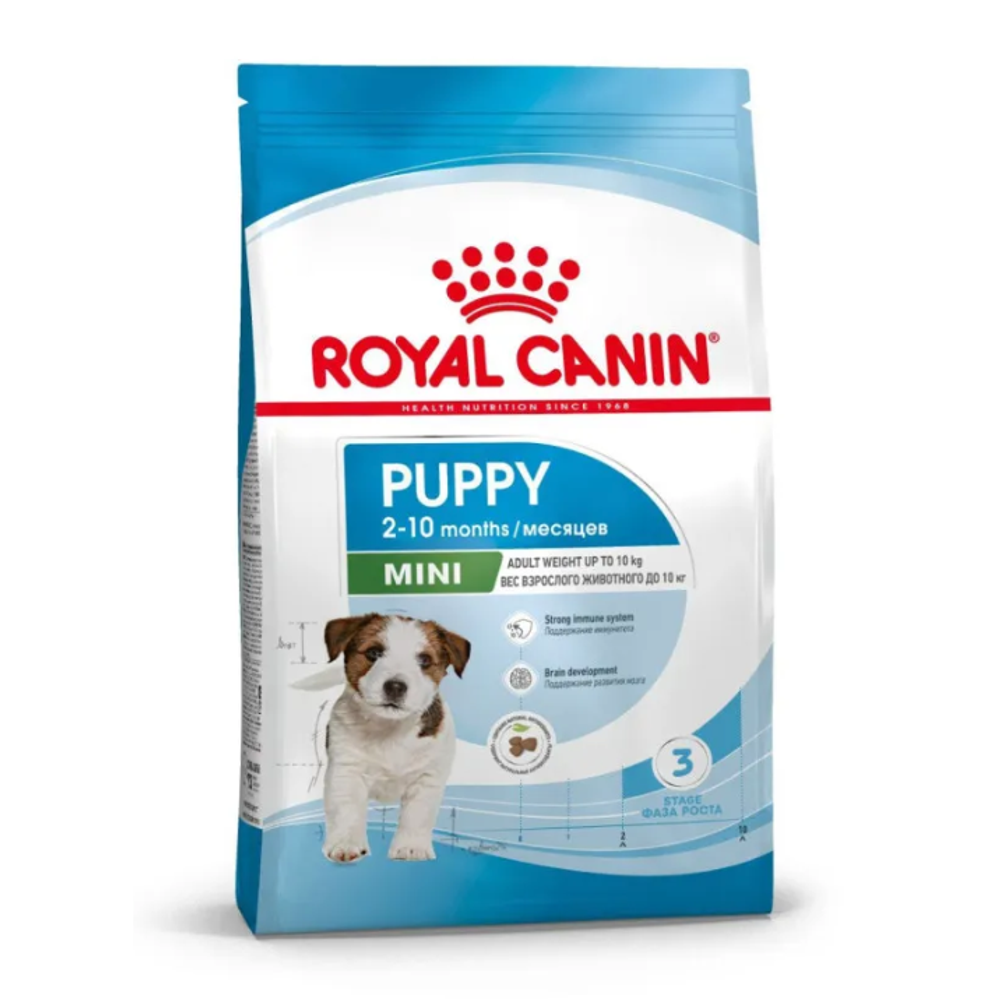 Royal canin mini puppy 2 кг сухой корм для щенков собак мелких размеров в возрасте до 10 месяцев 1х6